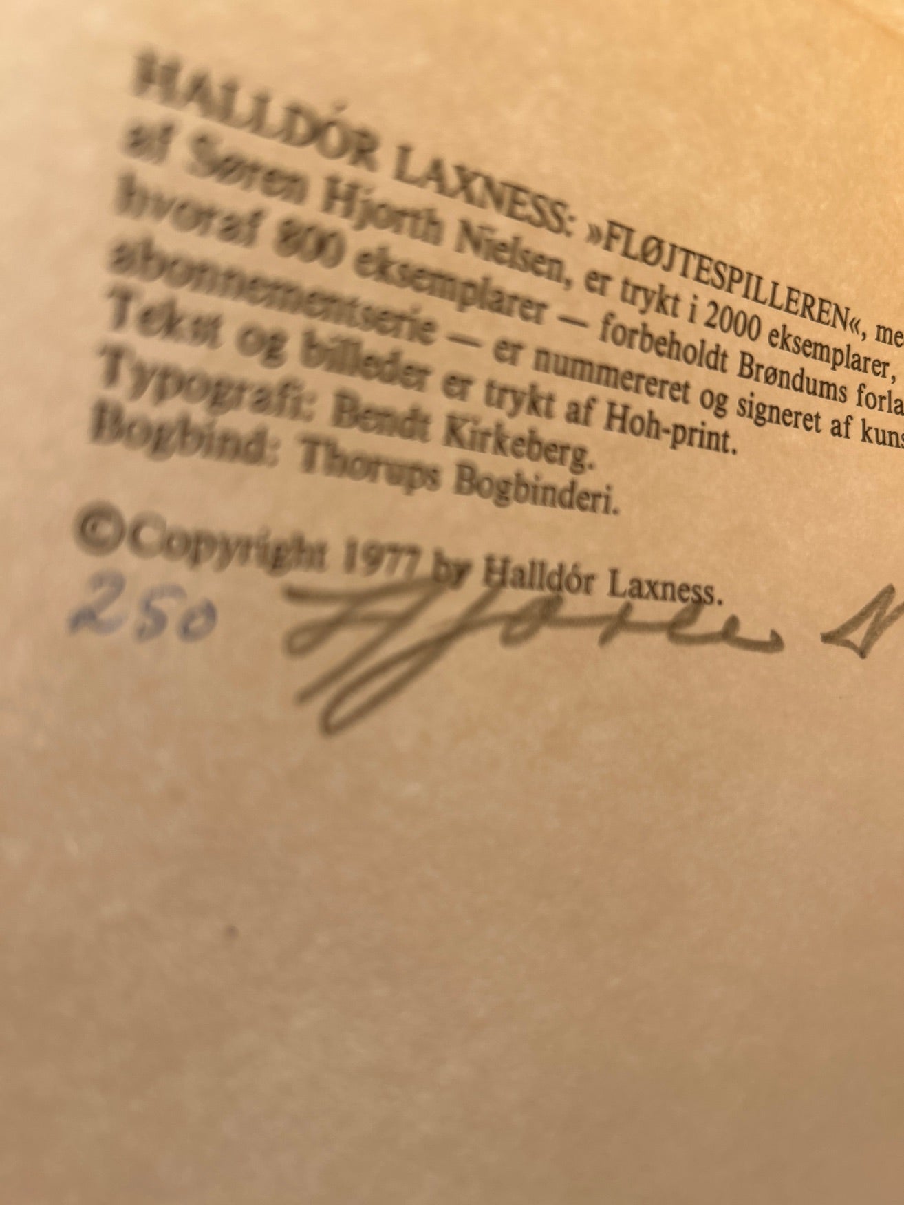 Fløjtespilleren af Halldór Laxness